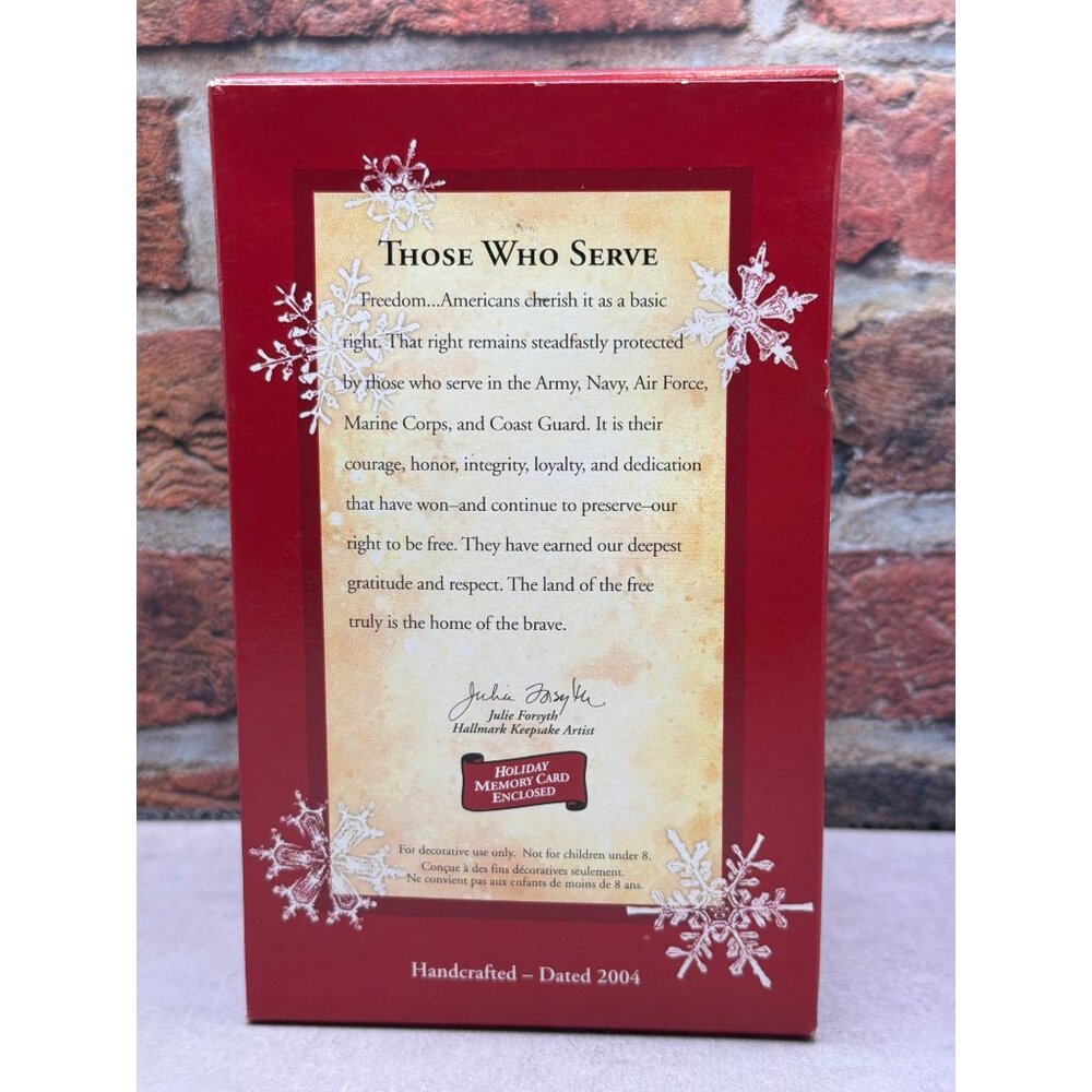 Hallmark Keepsake Ornament "Those Who Serve" 2004 Handcrafted - Picture 2 of 10